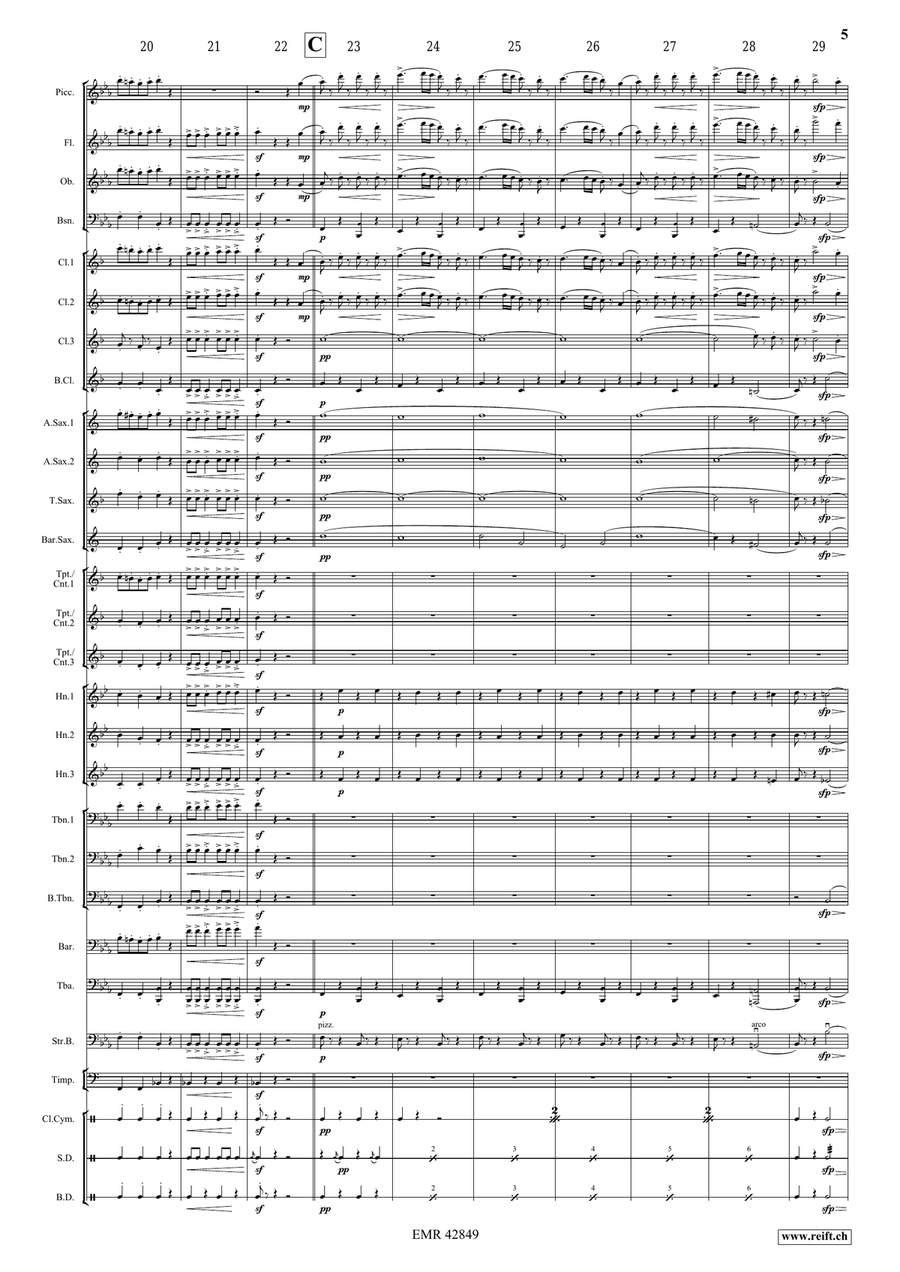 Indigo Marsch Indigo Marsch Concert Band scores gallery preview page 5