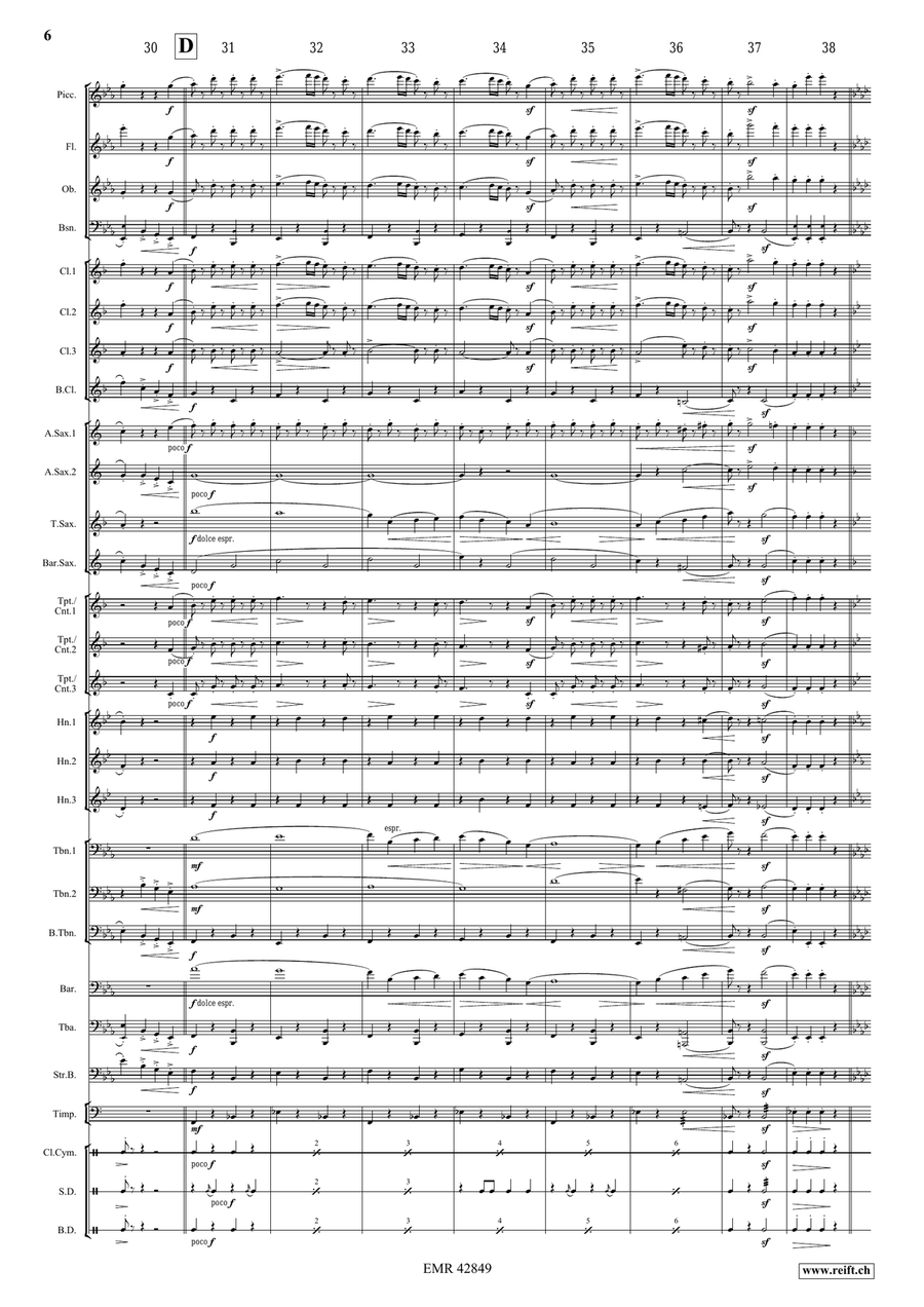 Indigo Marsch Indigo Marsch Concert Band scores gallery preview page 6