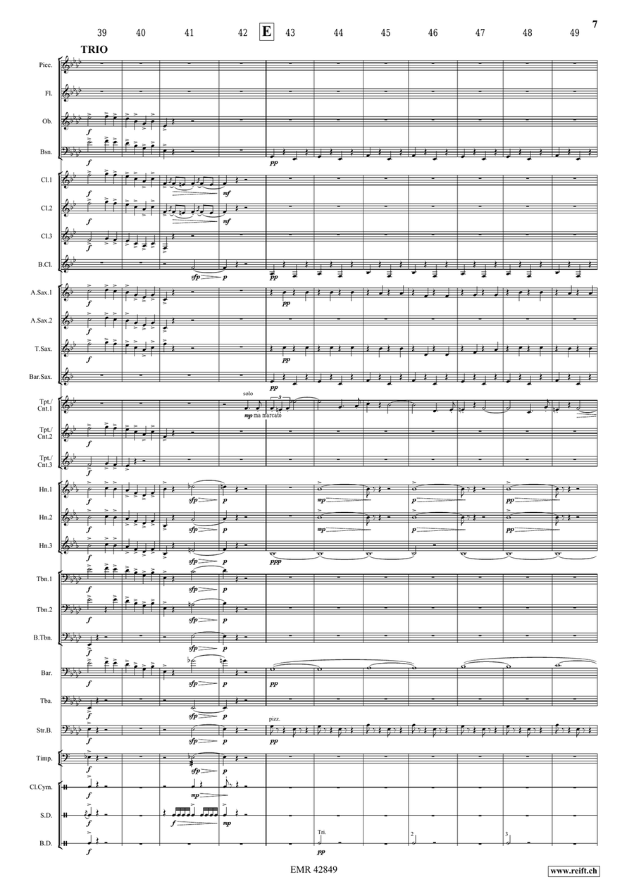 Indigo Marsch Indigo Marsch Concert Band scores gallery preview page 7