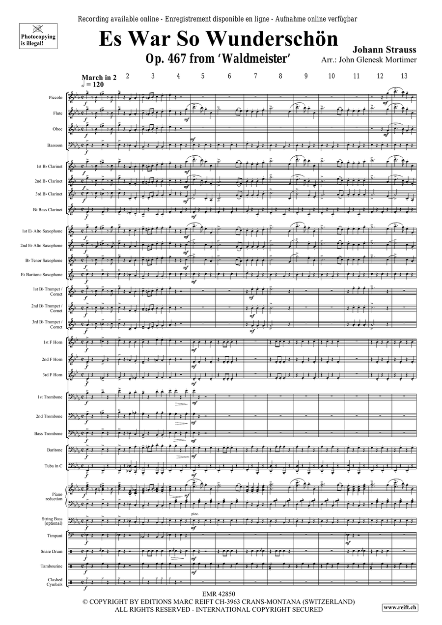 Es War So Wunderschön Es War So Wunderschön Concert Band scores gallery preview page 3