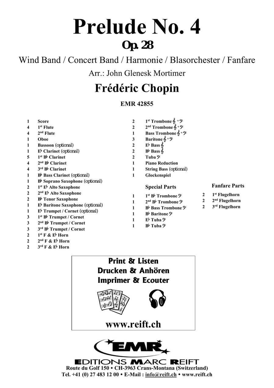 Prelude No. 4 Prelude No. 4 Concert Band scores gallery preview page 2