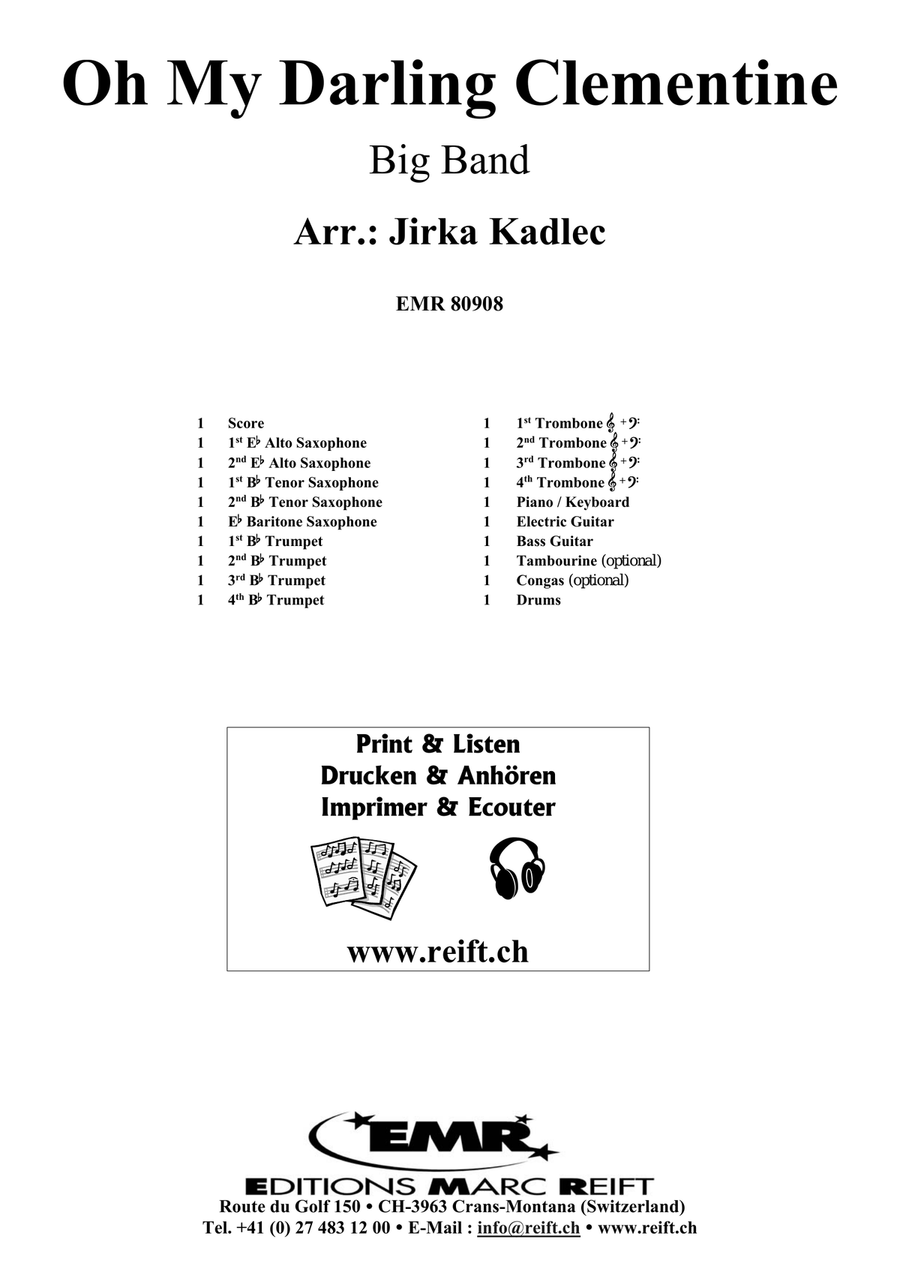 Oh My Darling Clementine Oh My Darling Clementine Big Band scores gallery preview page 2