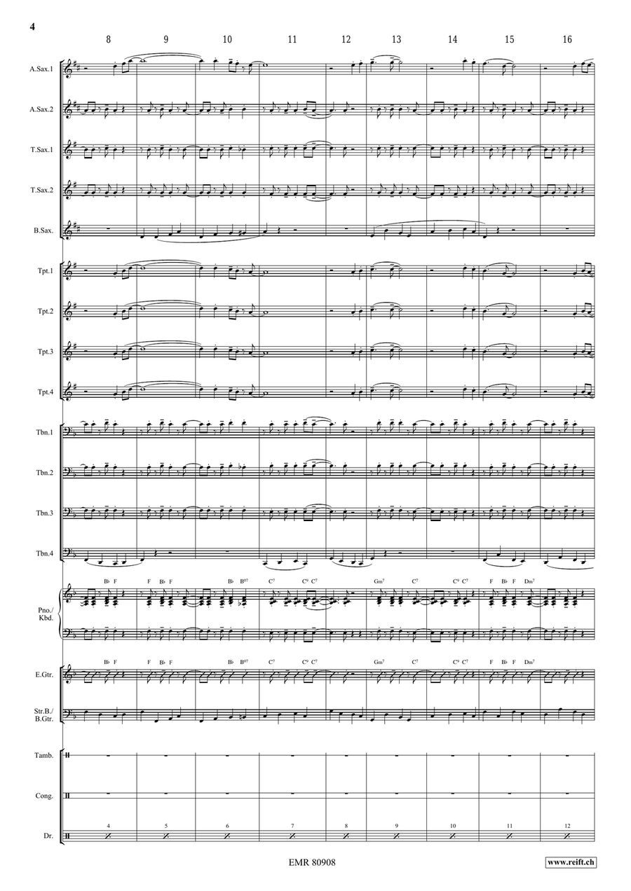 Oh My Darling Clementine Oh My Darling Clementine Big Band scores gallery preview page 4