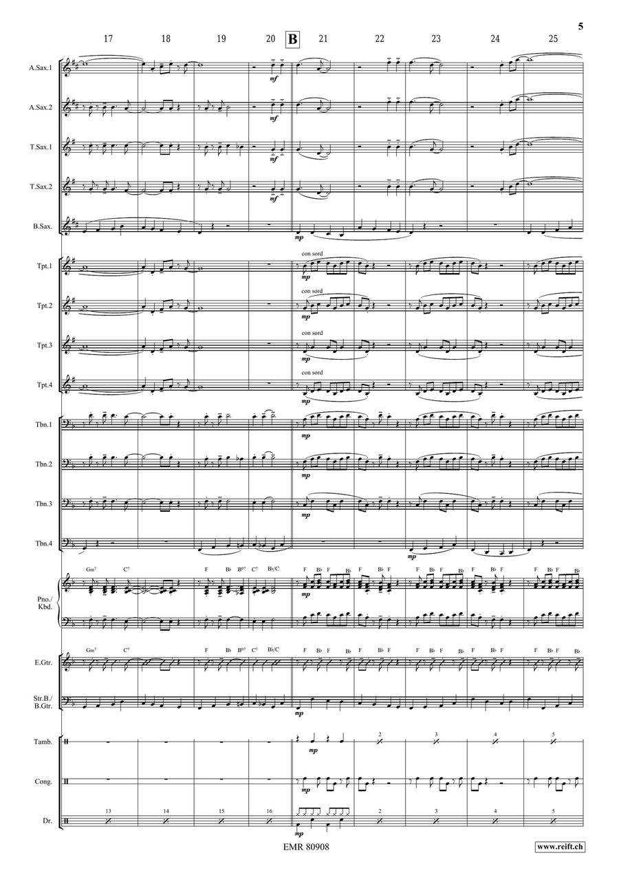 Oh My Darling Clementine Oh My Darling Clementine Big Band scores gallery preview page 5