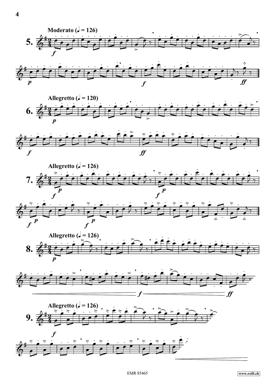 70 Little Studies 70 Little Studies Flute Solo scores gallery preview page 4