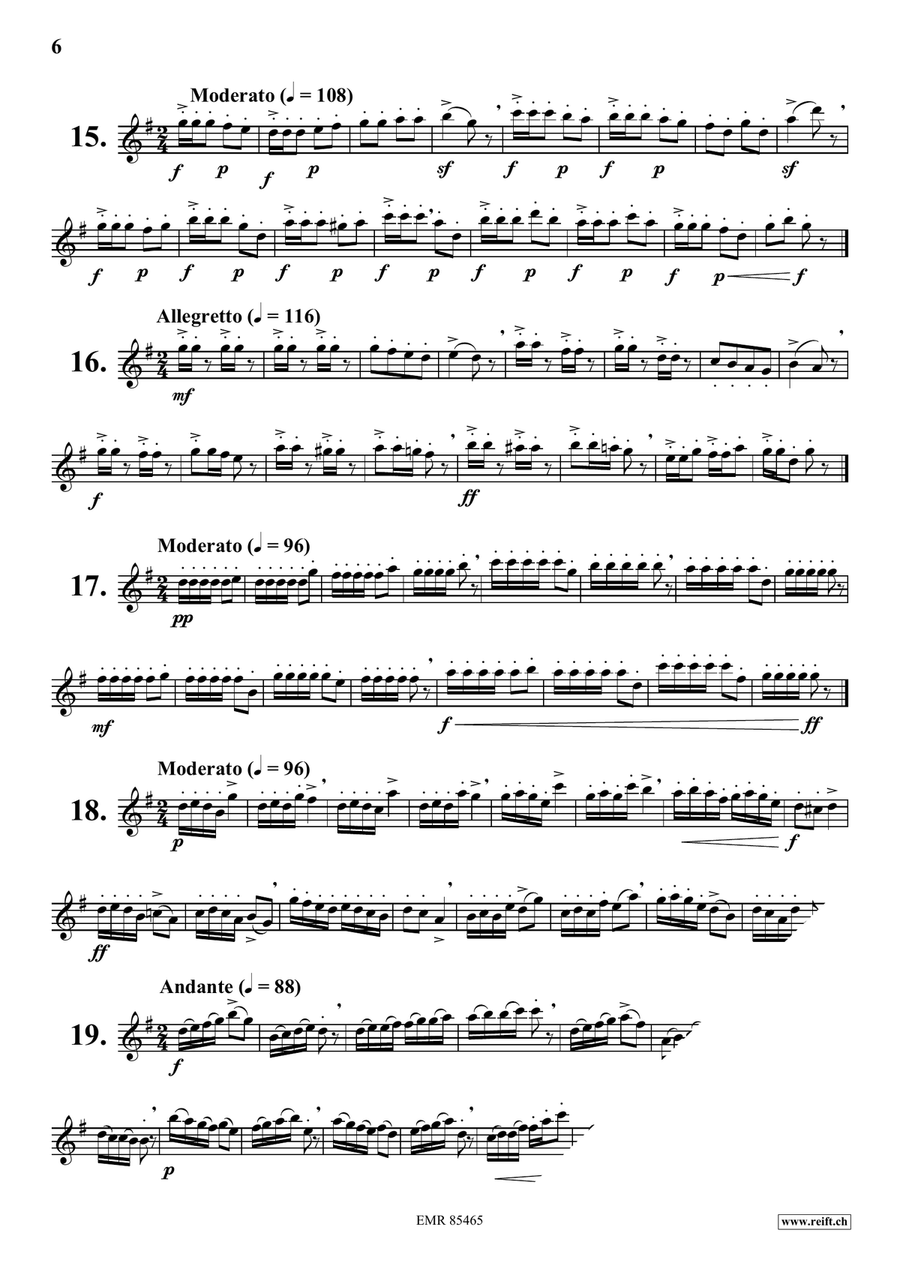 70 Little Studies 70 Little Studies Flute Solo scores gallery preview page 6