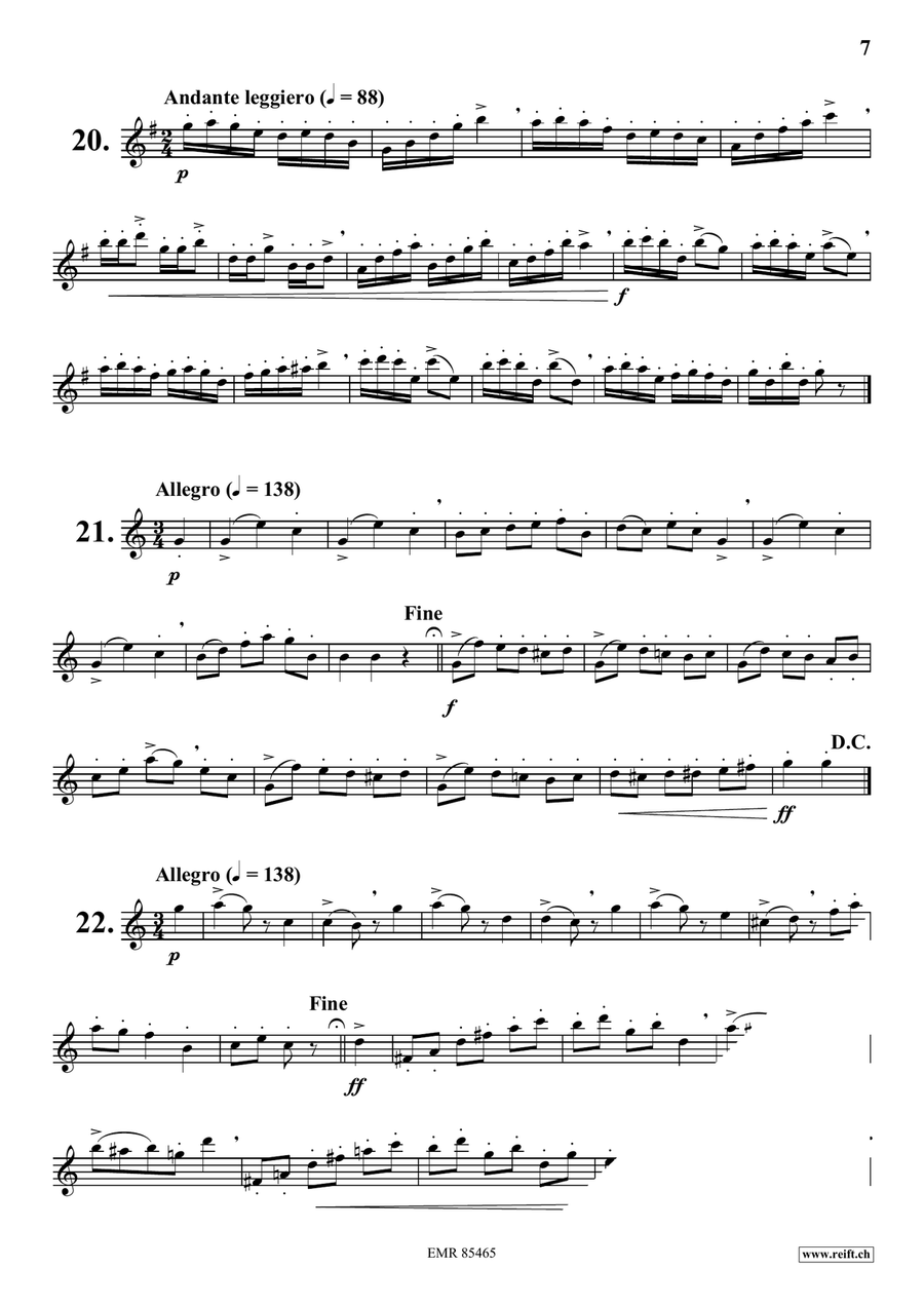 70 Little Studies 70 Little Studies Flute Solo scores gallery preview page 7