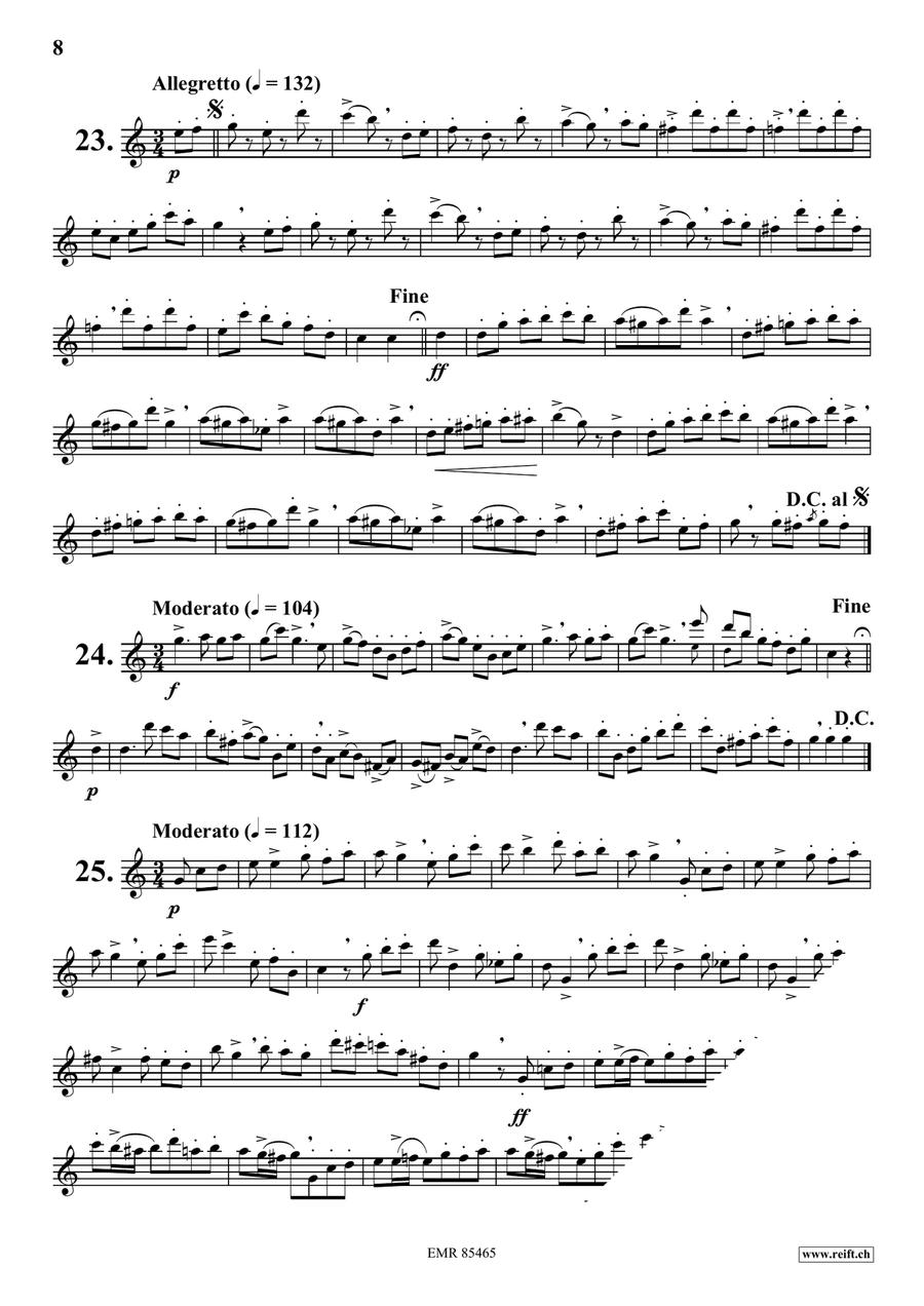 70 Little Studies 70 Little Studies Flute Solo scores gallery preview page 8