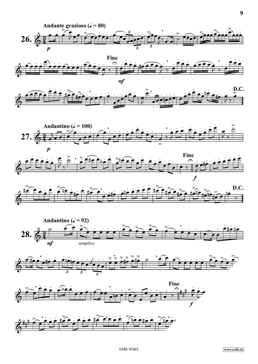70 Little Studies 70 Little Studies Flute Solo scores gallery preview page 9
