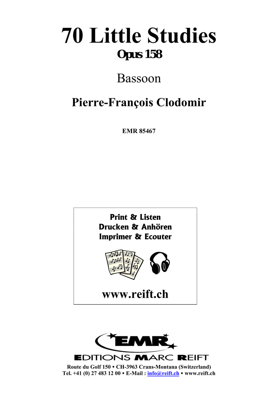 70 Little Studies 70 Little Studies Bassoon Solo scores gallery preview page 2