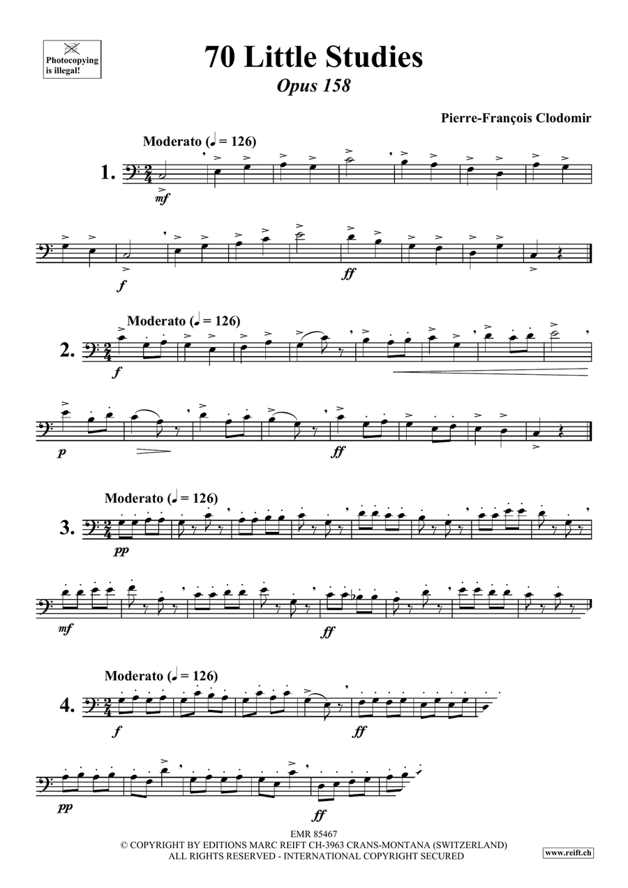 70 Little Studies 70 Little Studies Bassoon Solo scores gallery preview page 3