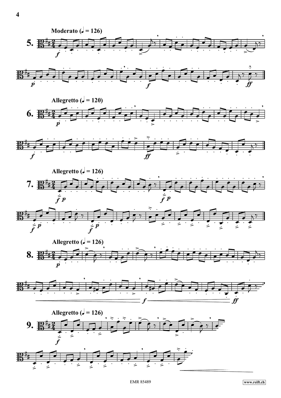 70 Little Studies 70 Little Studies Viola Solo scores gallery preview page 4
