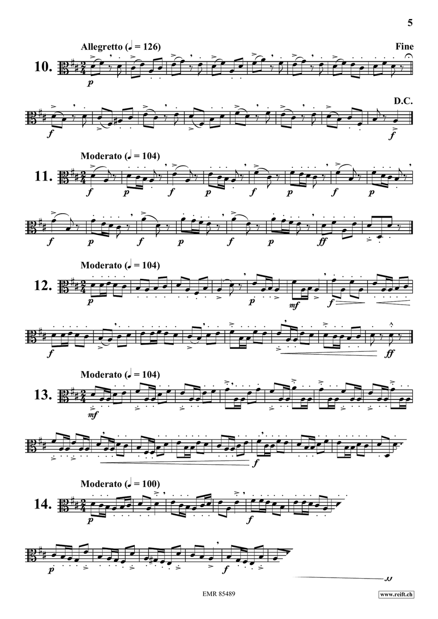 70 Little Studies 70 Little Studies Viola Solo scores gallery preview page 5