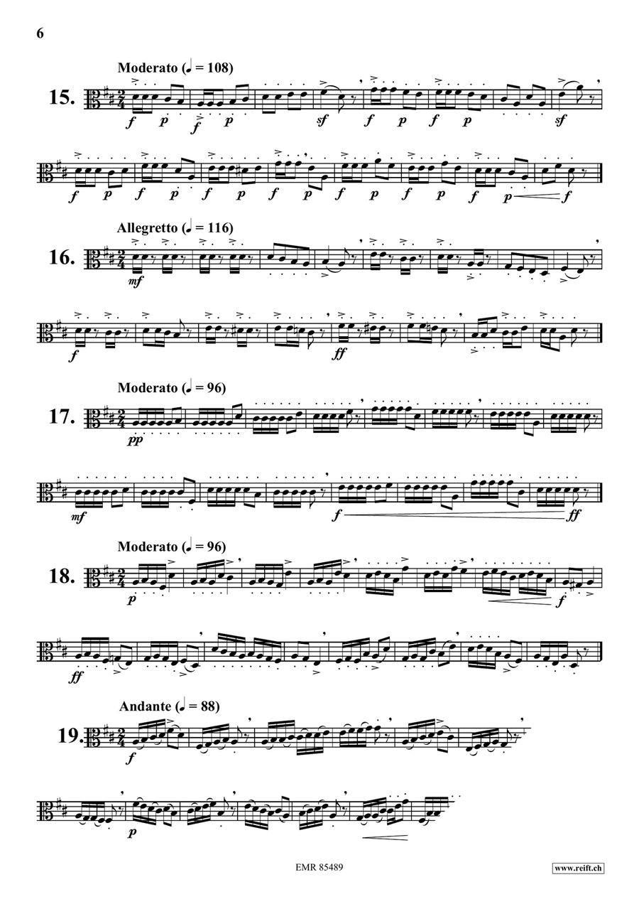 70 Little Studies 70 Little Studies Viola Solo scores gallery preview page 6