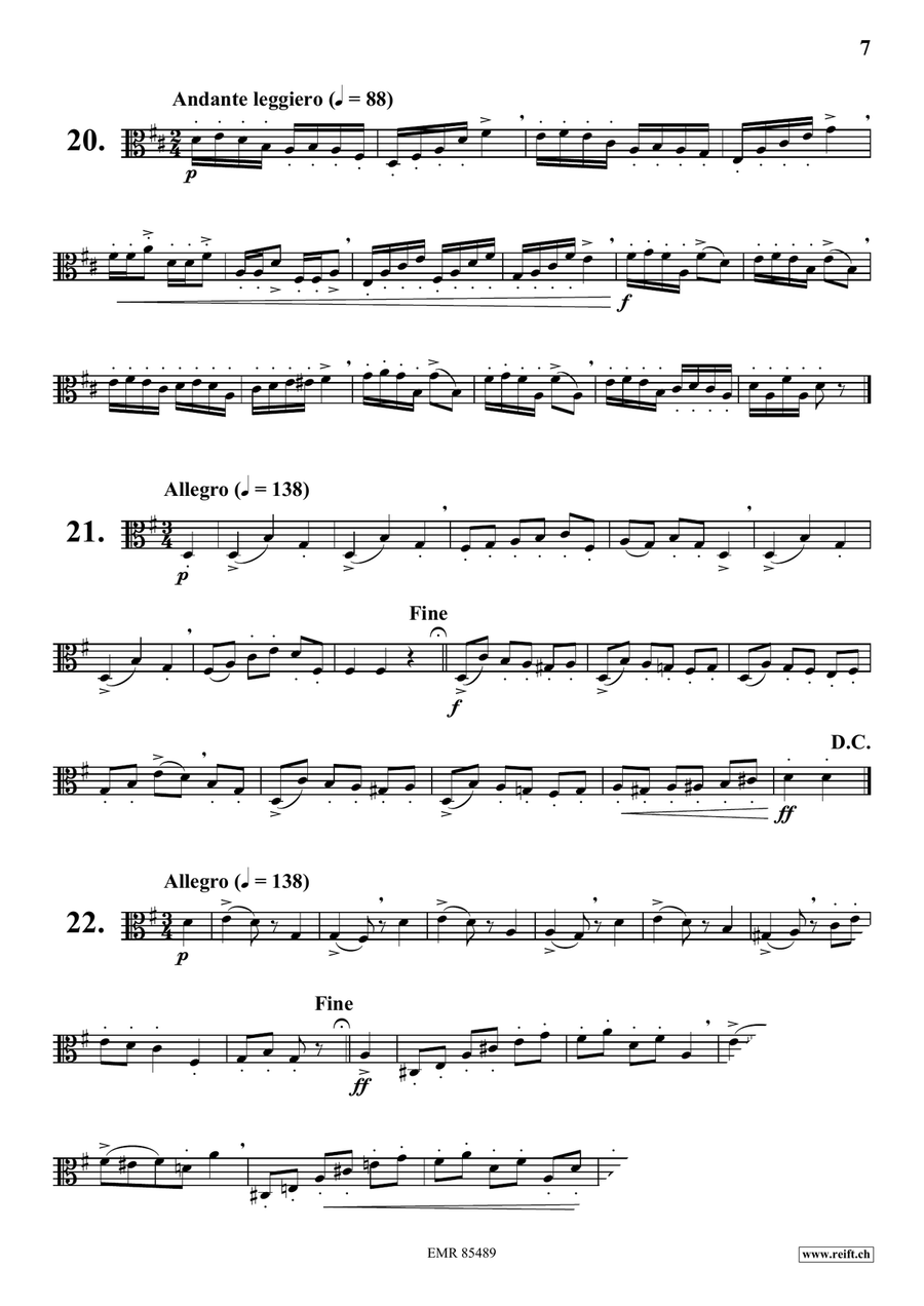 70 Little Studies 70 Little Studies Viola Solo scores gallery preview page 7