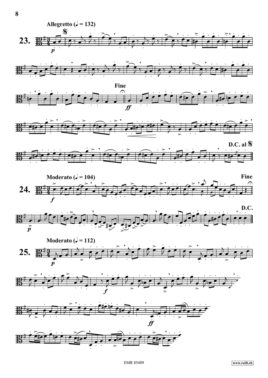 70 Little Studies 70 Little Studies Viola Solo scores gallery preview page 8