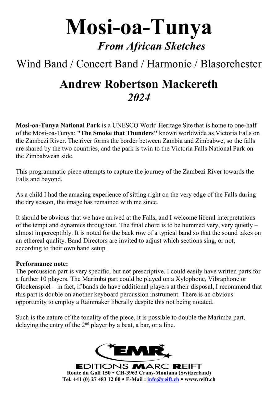 Mosi-oa-Tunya Mosi-oa-Tunya Concert Band scores gallery preview page 4