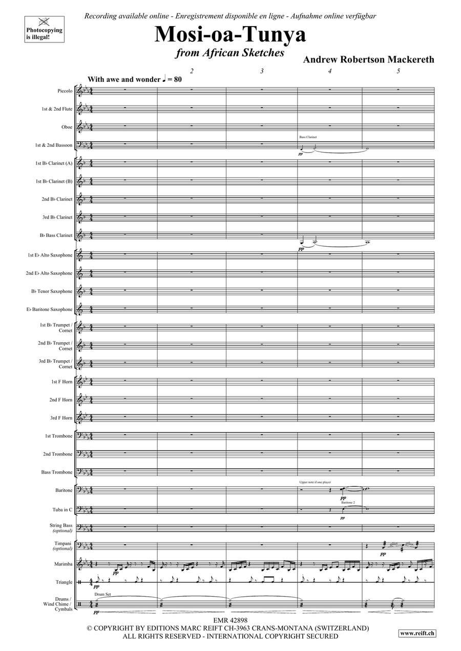 Mosi-oa-Tunya Mosi-oa-Tunya Concert Band scores gallery preview page 5