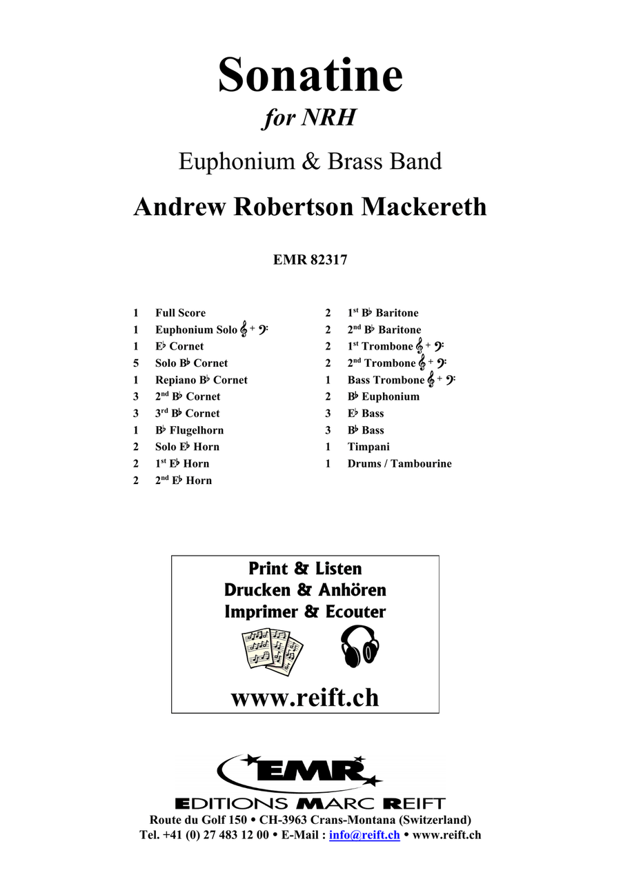 Sonatine Sonatine Brass Band scores gallery preview page 2