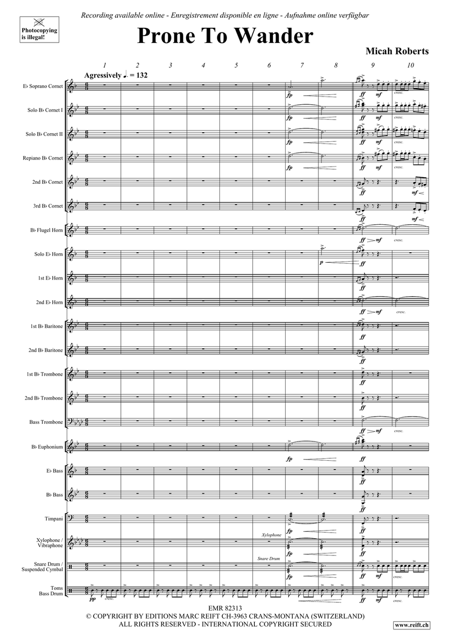 Prone To Wander Prone To Wander Brass Band scores gallery preview page 4
