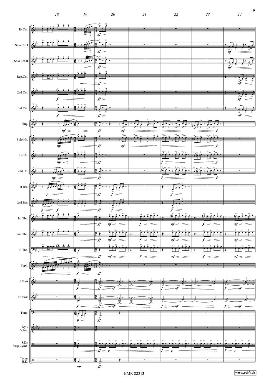 Prone To Wander Prone To Wander Brass Band scores gallery preview page 6
