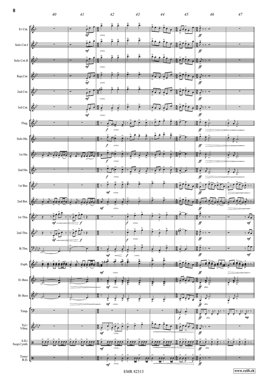 Prone To Wander Prone To Wander Brass Band scores gallery preview page 9