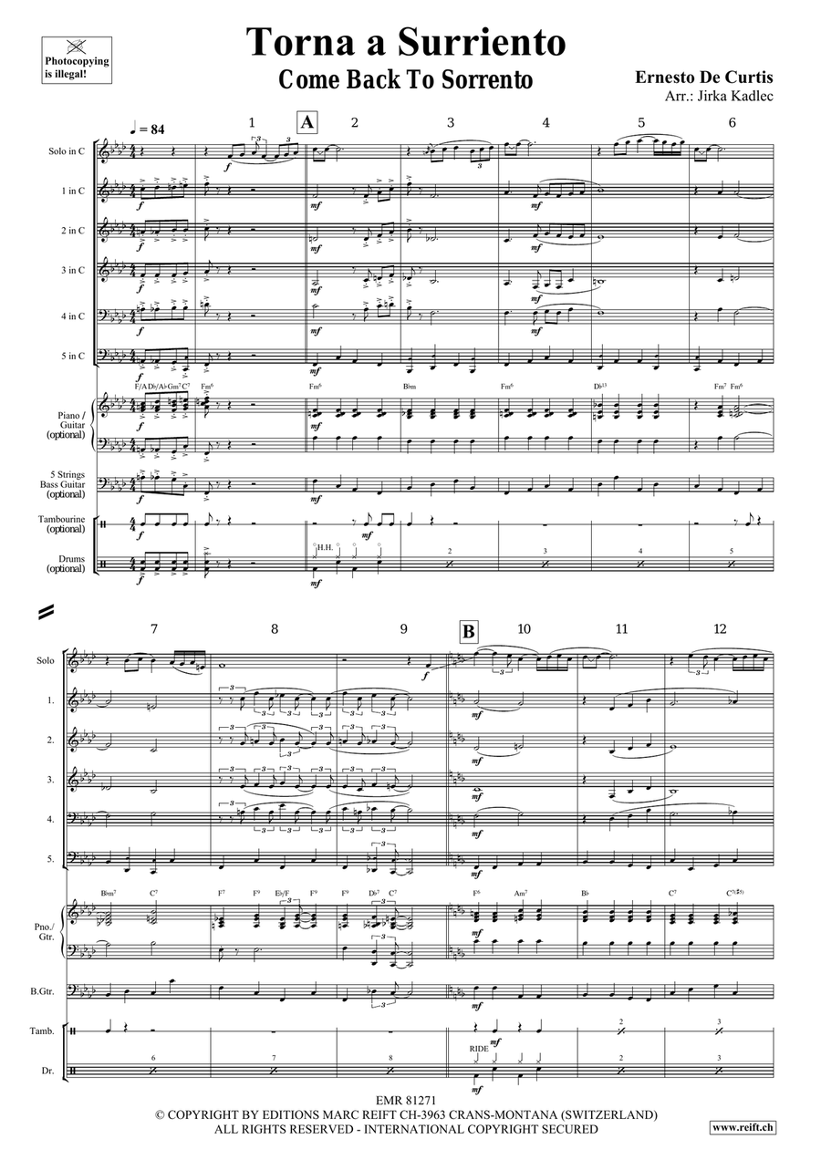 Torna a Surriento Torna a Surriento Bassoon scores gallery preview page 3