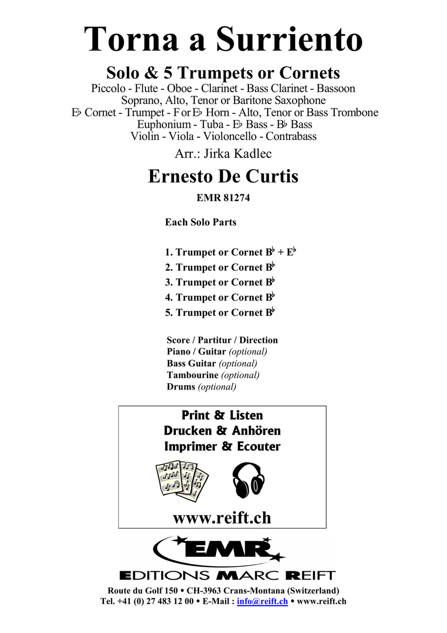 Torna a Surriento Torna a Surriento Bassoon scores gallery preview page 2