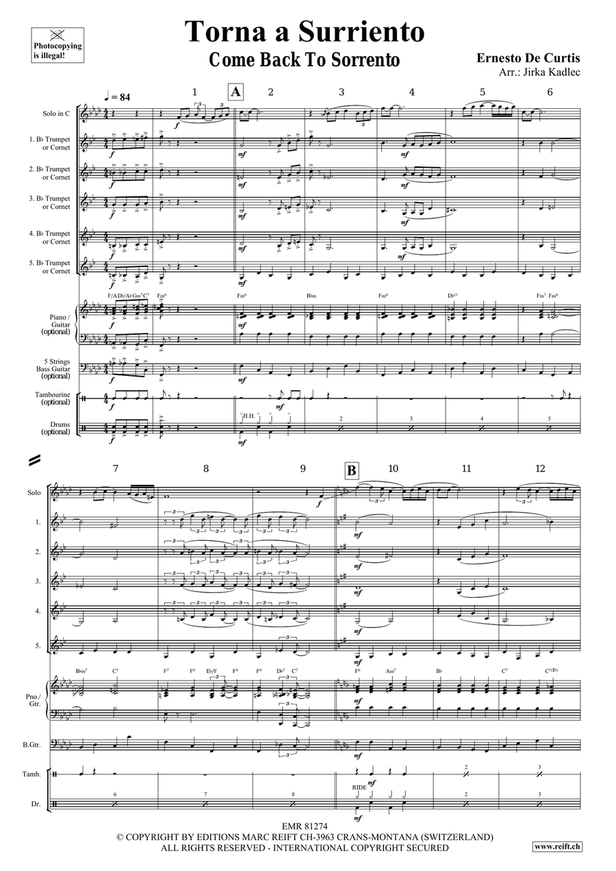 Torna a Surriento Torna a Surriento Bassoon scores gallery preview page 3