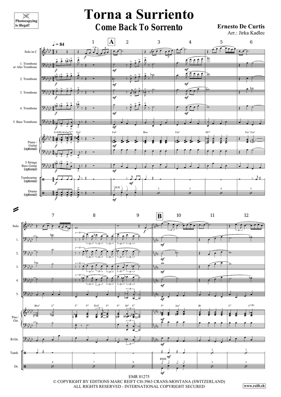 Torna a Surriento Torna a Surriento Bassoon scores gallery preview page 3