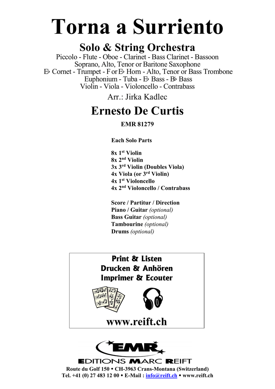 Torna a Surriento Torna a Surriento Bassoon scores gallery preview page 2