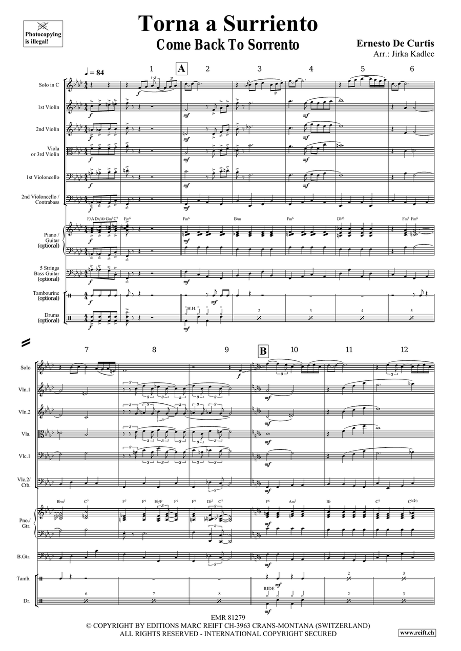 Torna a Surriento Torna a Surriento Bassoon scores gallery preview page 3