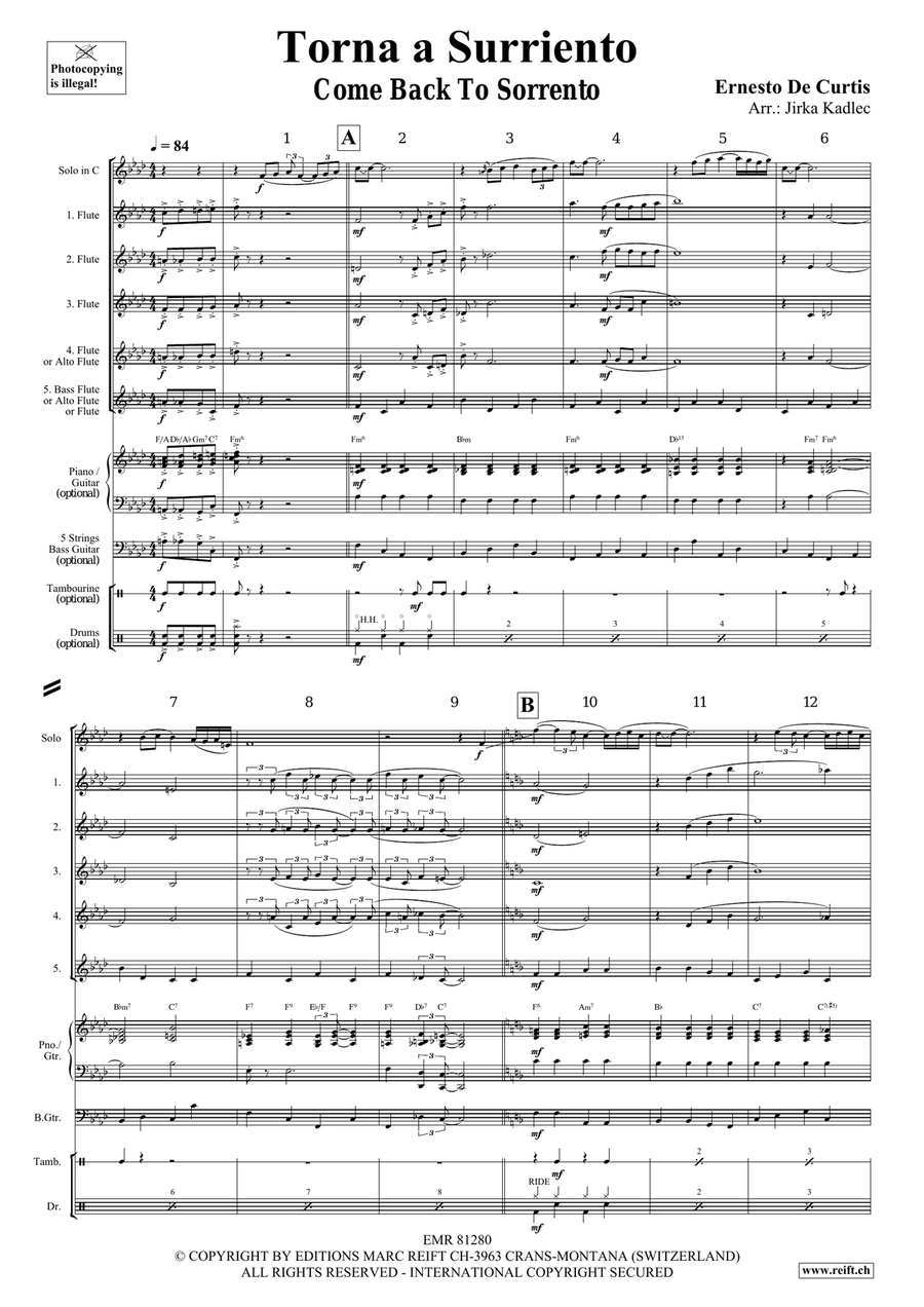 Torna a Surriento Torna a Surriento Bassoon scores gallery preview page 3