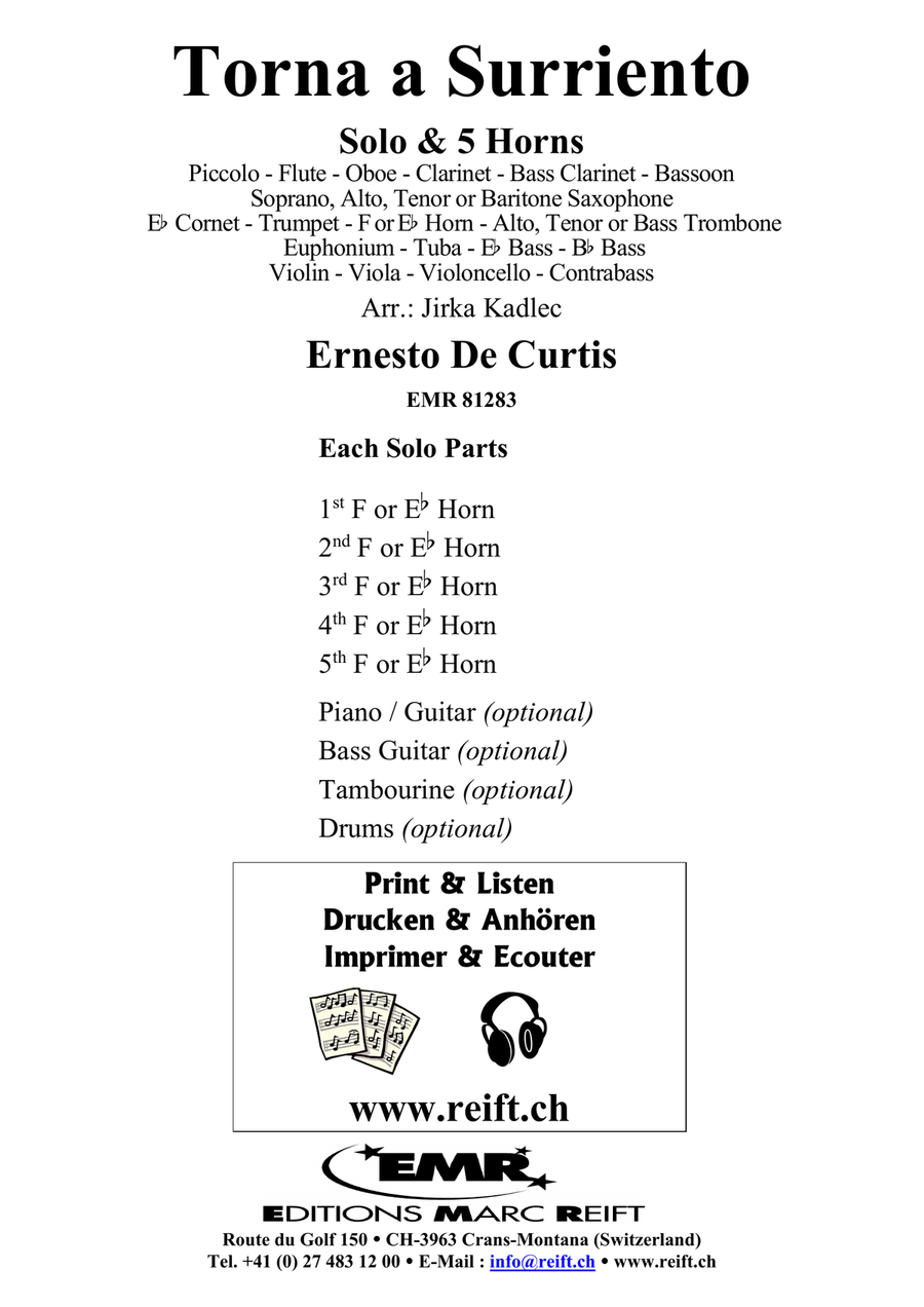 Torna a Surriento Torna a Surriento Bassoon scores gallery preview page 2
