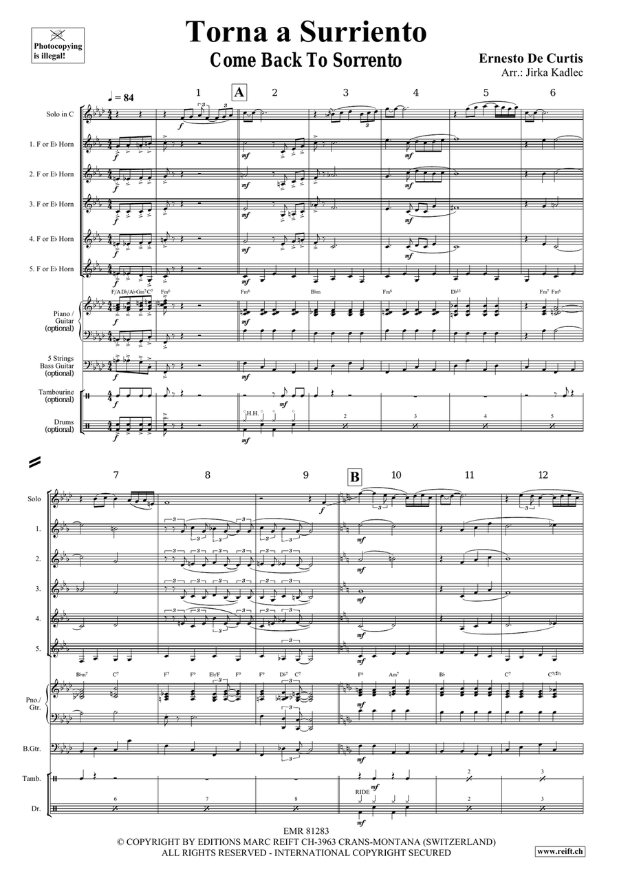 Torna a Surriento Torna a Surriento Bassoon scores gallery preview page 3