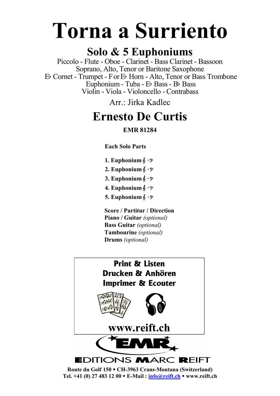 Torna a Surriento Torna a Surriento Bassoon scores gallery preview page 2