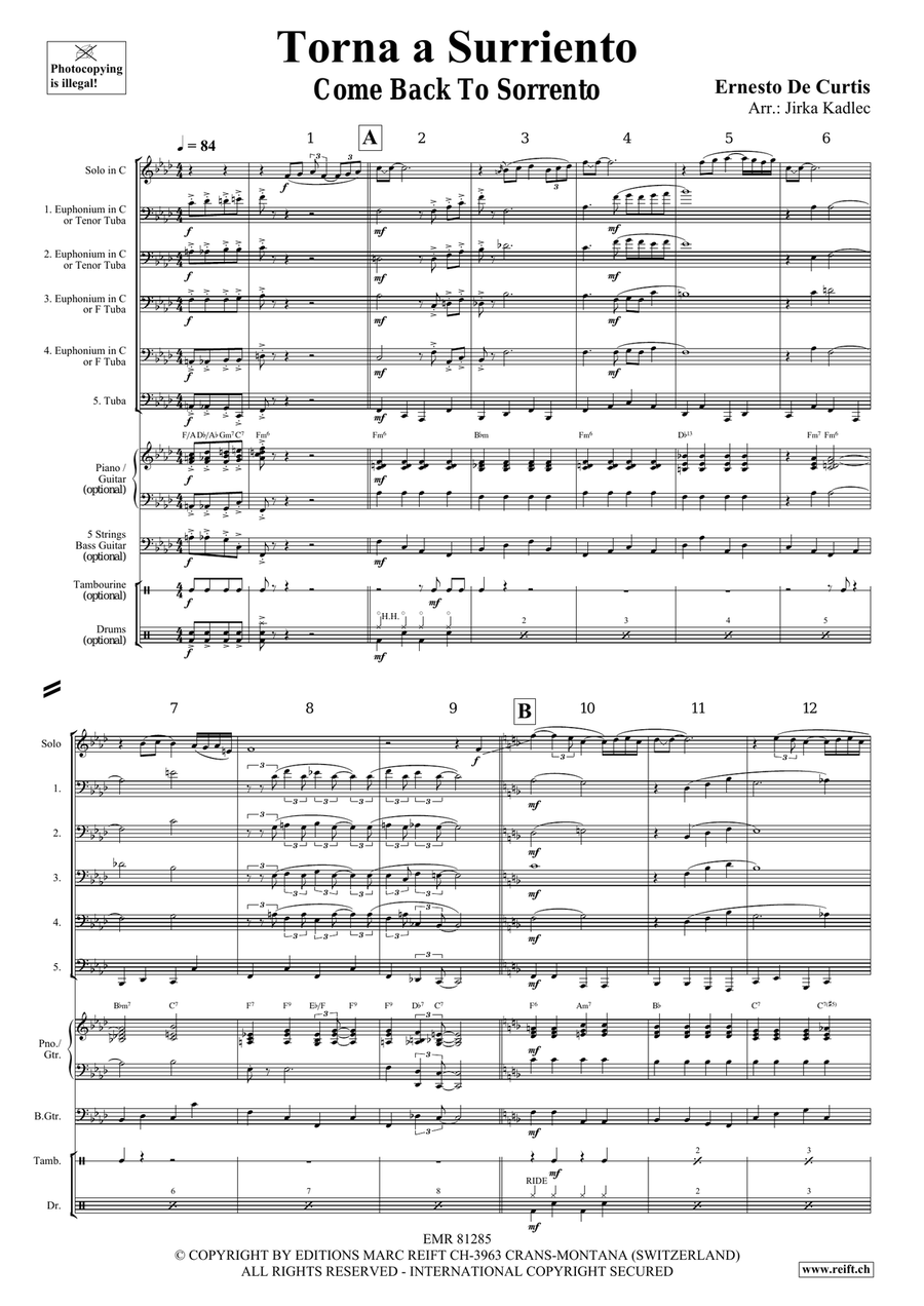 Torna a Surriento Torna a Surriento Bassoon scores gallery preview page 3