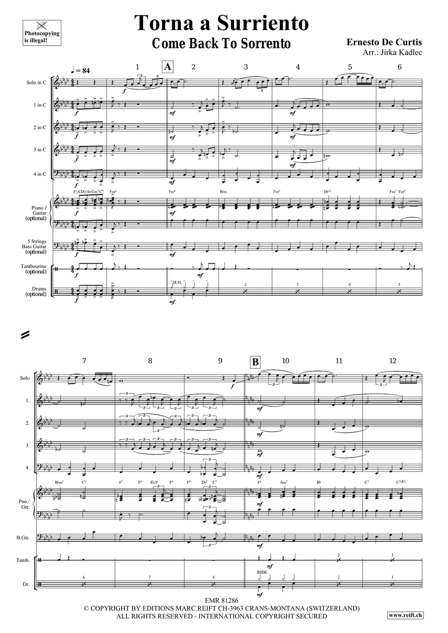 Torna a Surriento Torna a Surriento Bassoon scores gallery preview page 3