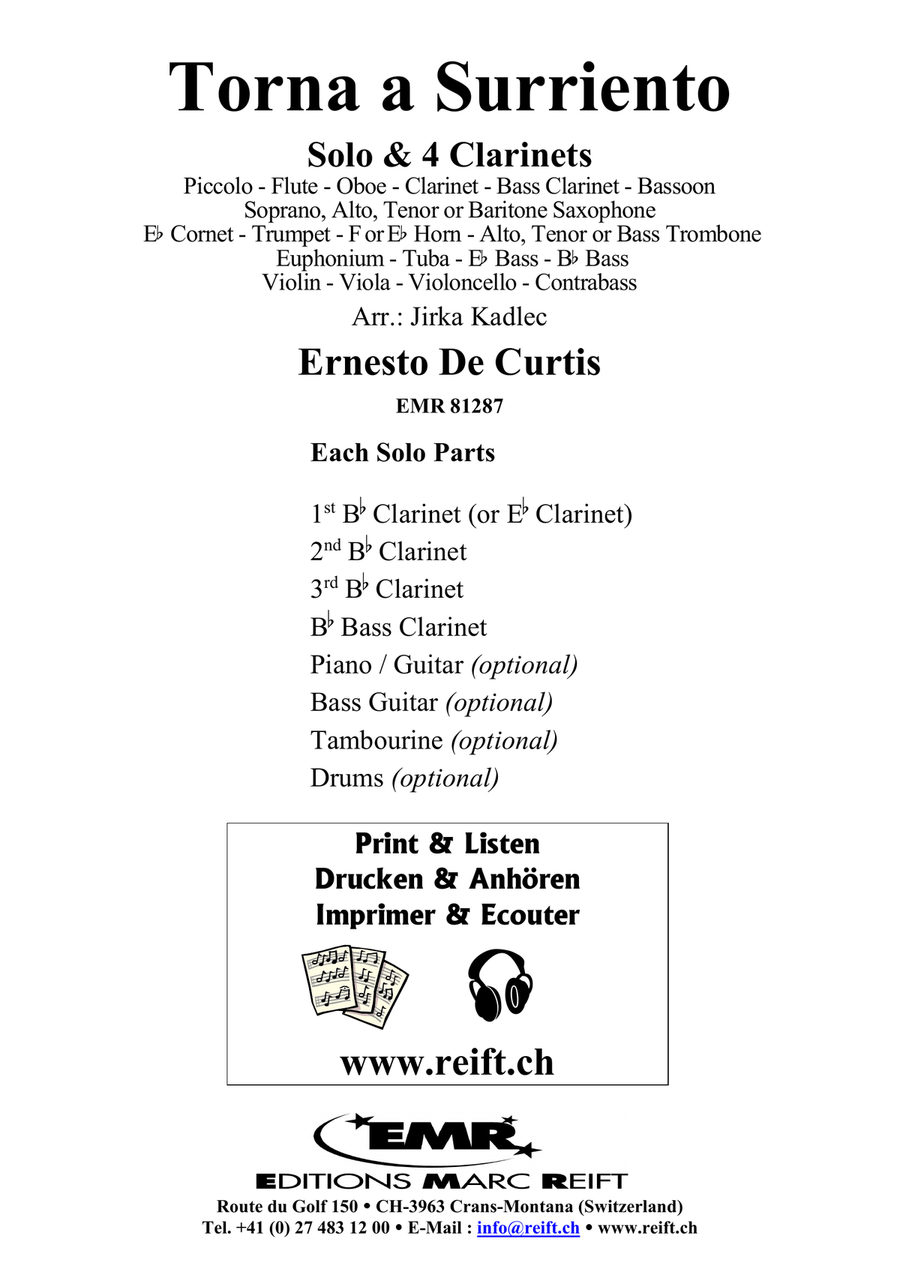 Torna a Surriento Torna a Surriento Bassoon scores gallery preview page 2