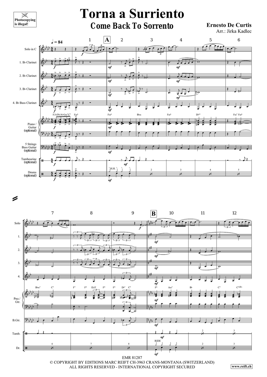 Torna a Surriento Torna a Surriento Bassoon scores gallery preview page 3