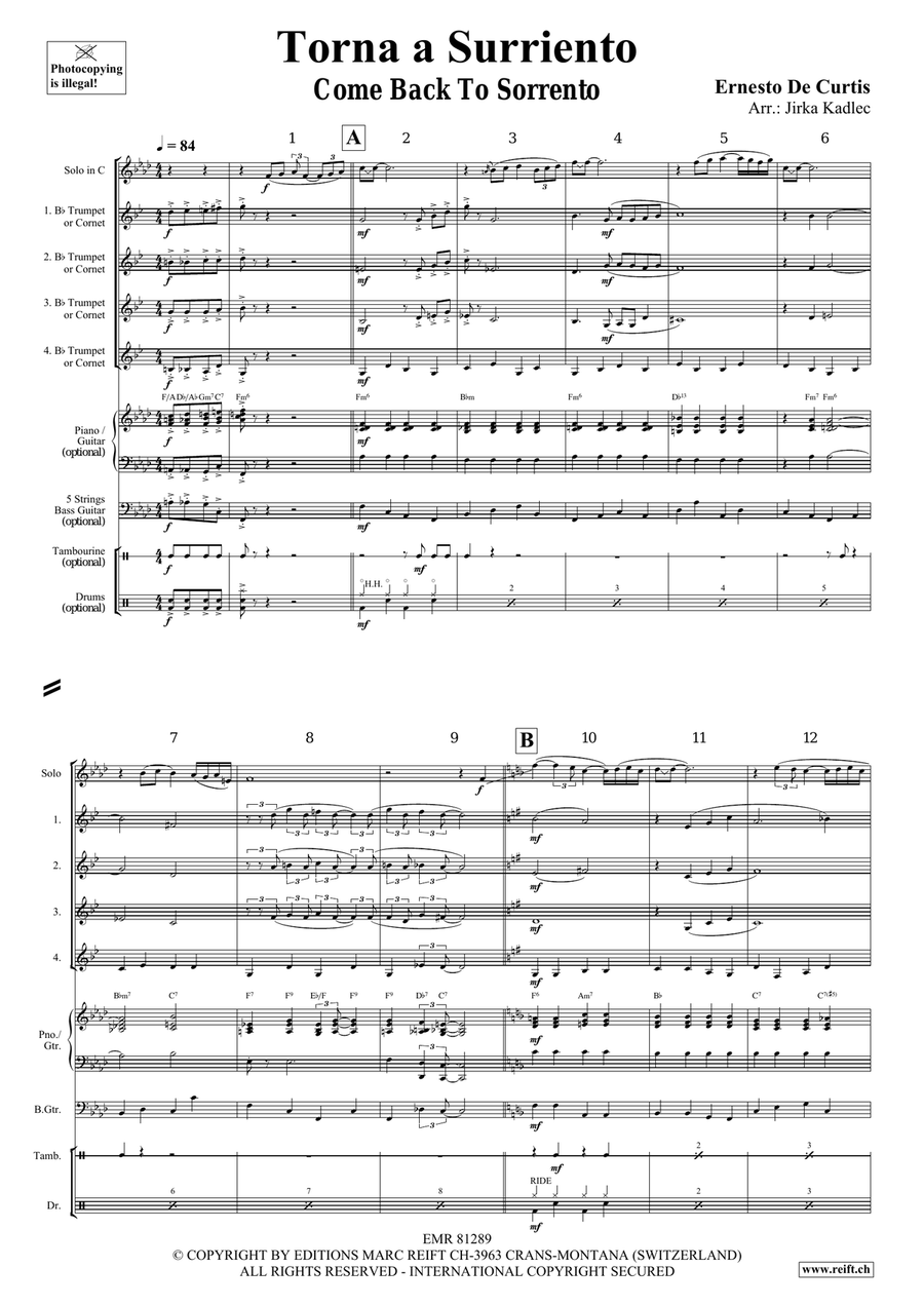 Torna a Surriento Torna a Surriento Bassoon scores gallery preview page 3