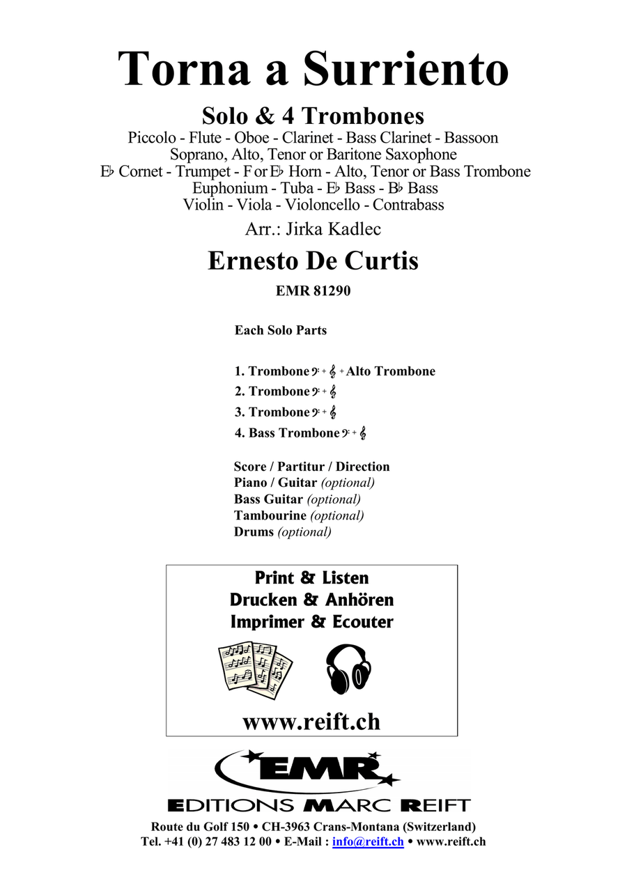 Torna a Surriento Torna a Surriento Bassoon scores gallery preview page 2