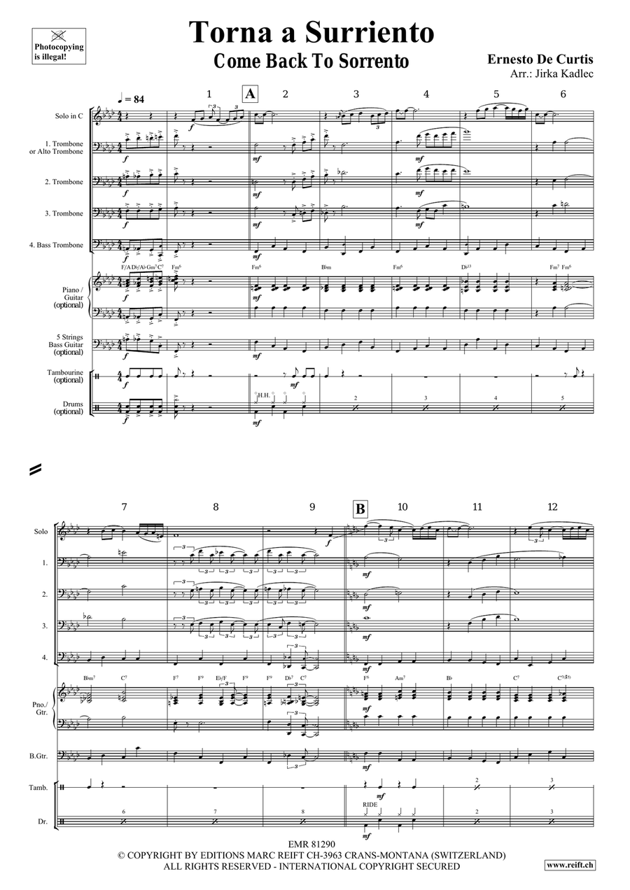 Torna a Surriento Torna a Surriento Bassoon scores gallery preview page 3