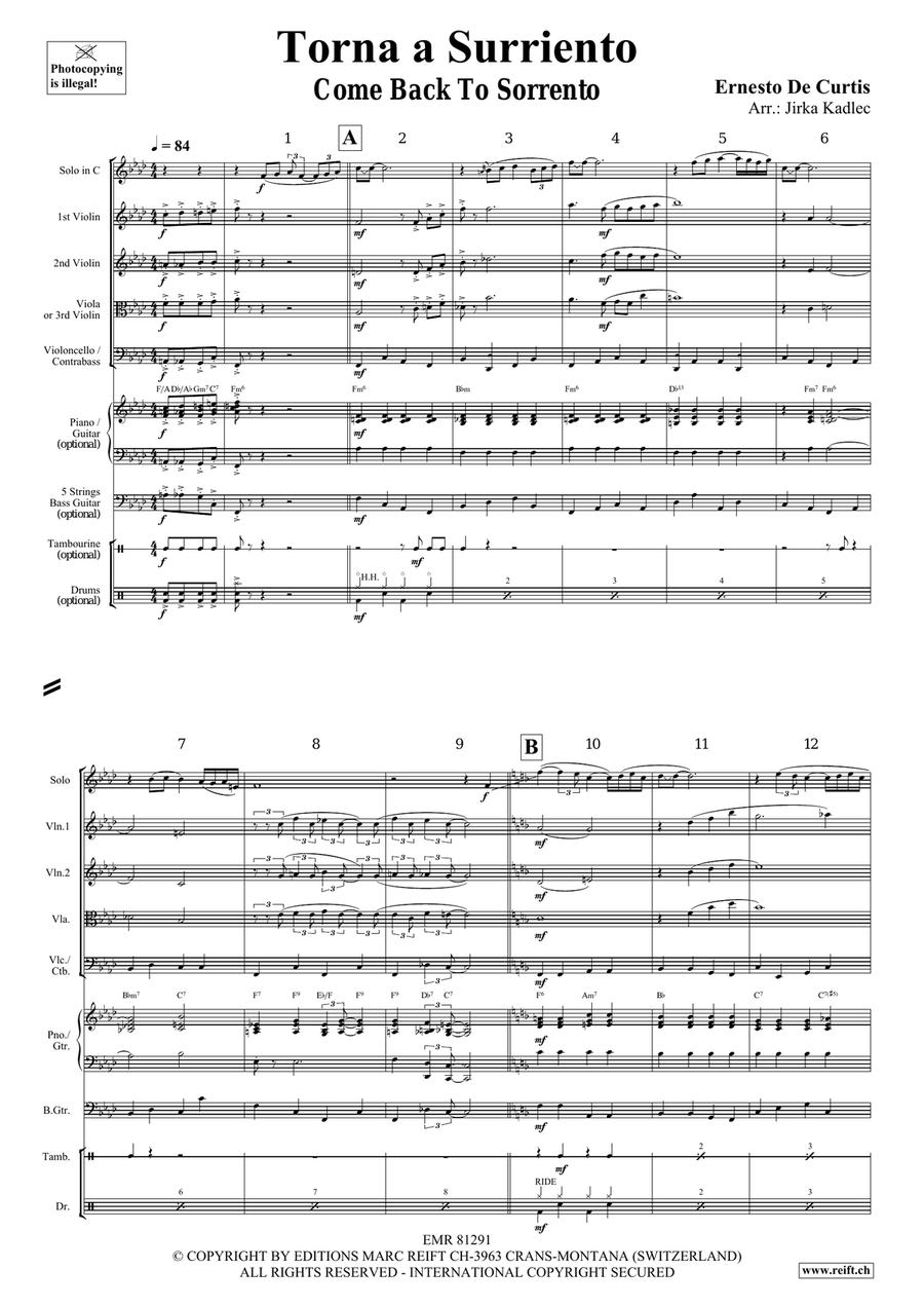 Torna a Surriento Torna a Surriento Bassoon scores gallery preview page 3