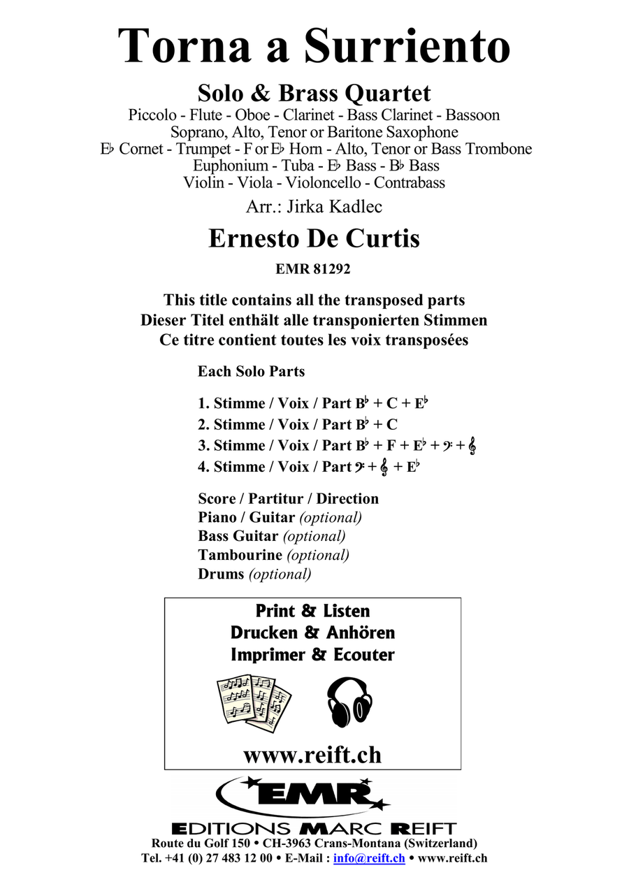 Torna a Surriento Torna a Surriento Bassoon scores gallery preview page 2