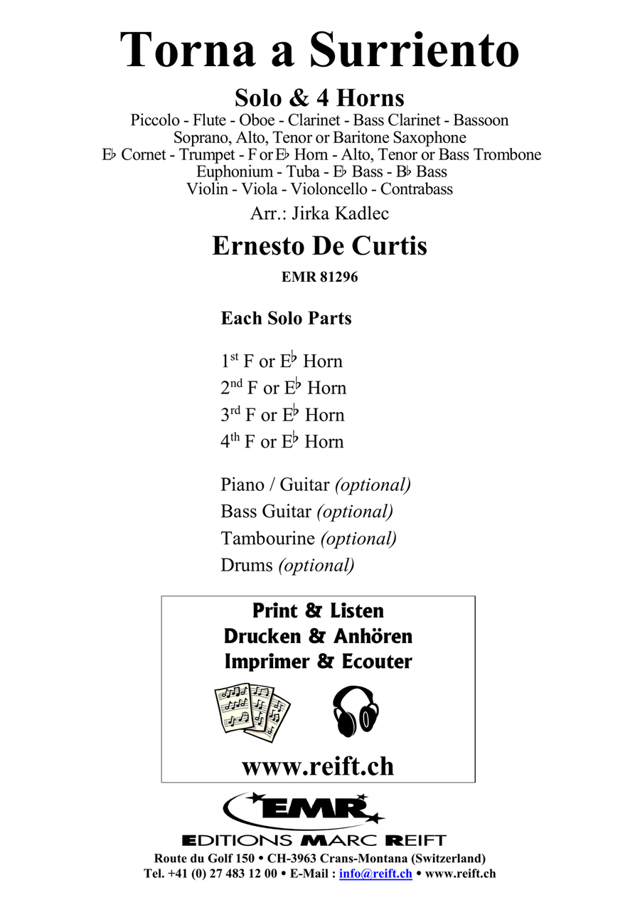 Torna a Surriento Torna a Surriento Bassoon scores gallery preview page 2