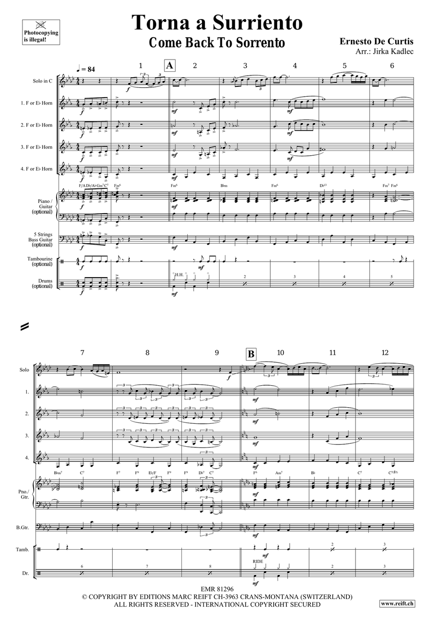 Torna a Surriento Torna a Surriento Bassoon scores gallery preview page 3