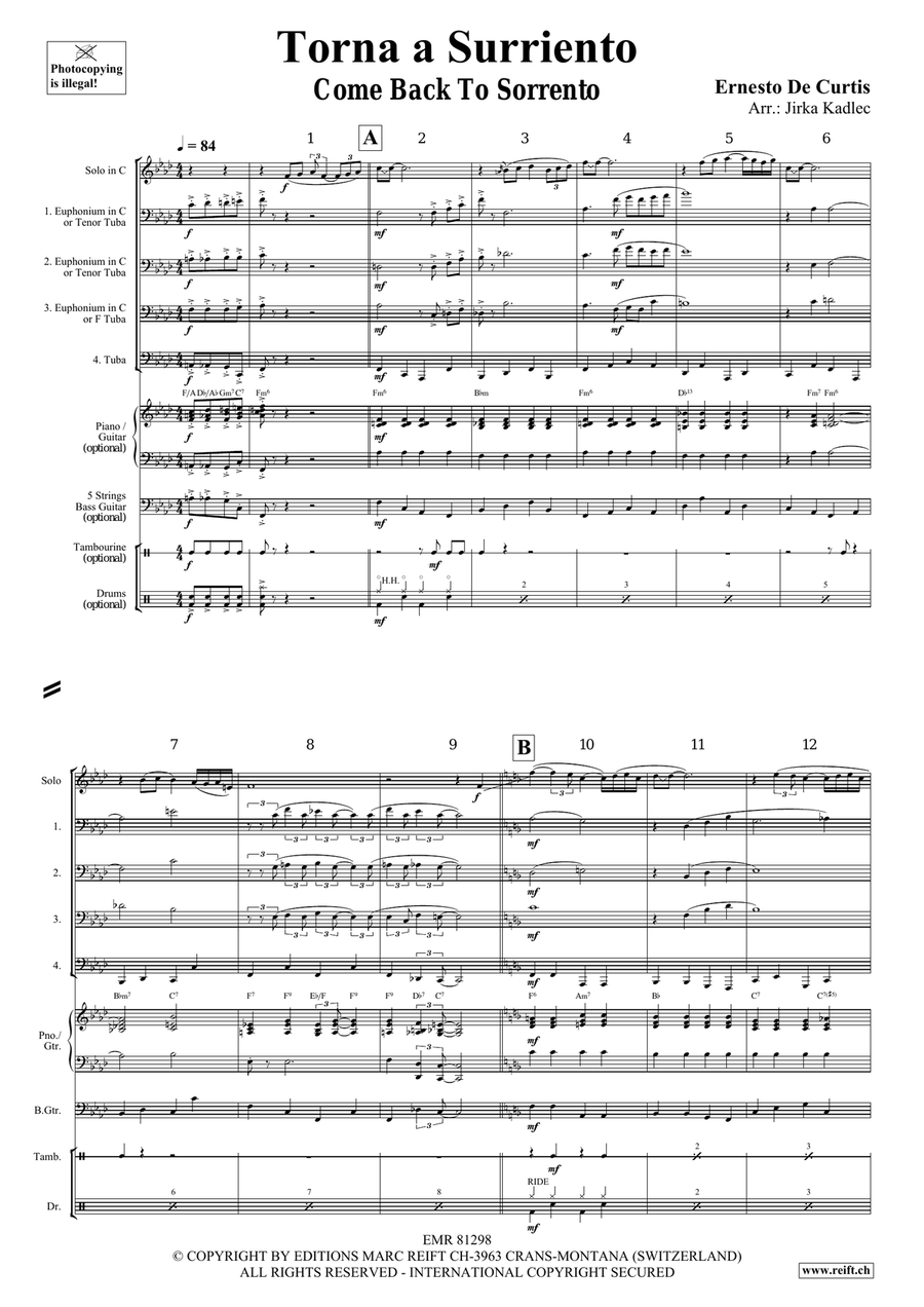 Torna a Surriento Torna a Surriento Bassoon scores gallery preview page 3