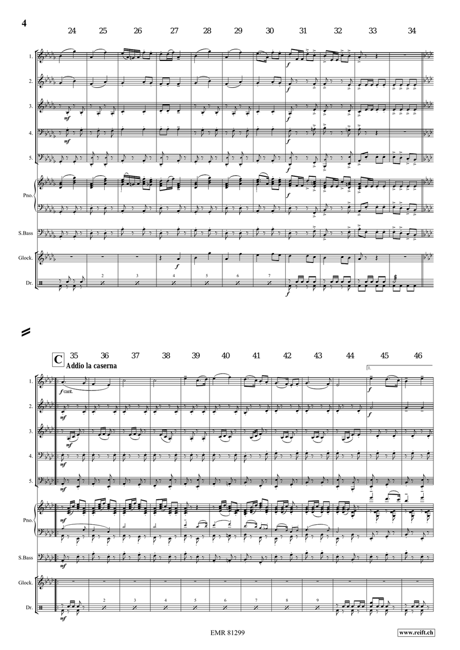 Marching Switzerland Marching Switzerland Score scores gallery preview page 5