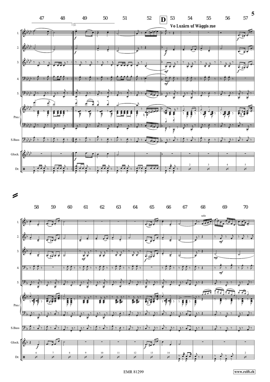 Marching Switzerland Marching Switzerland Score scores gallery preview page 6